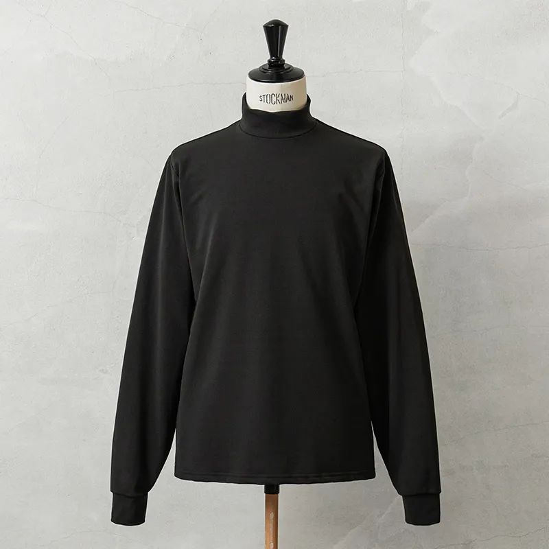 実物 新品 デッドストック 米軍 MOCK TURTLENECK 長袖 アンダーシャツ BLACK【キャンペーン対象外】【I】 ミリタリー