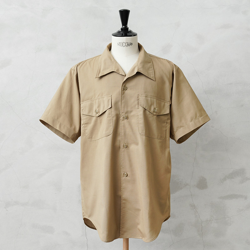 実物 新品 デッドストック 米軍 USMC 1960’s ビンテージ ショートスリーブ オフィサーシャツ【キャンペーン対象外】【I】 ミリタリー