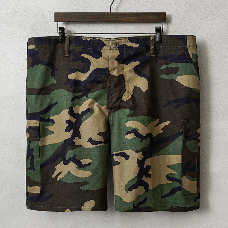 MADE IN USA 新品 デッドストック 米軍 WOODLAND CAMO リップストップ カーゴショーツ【キャンペーン対象外】【I】