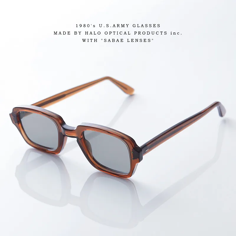 【即日出荷対応】実物 新品 1980’s 米軍 Halo Optical Military Official G.I. Glasses 【S9】アイウェア 鯖江レンズ SMOKY GRAY【キャンペーン対象外】【T】ミリタリー
