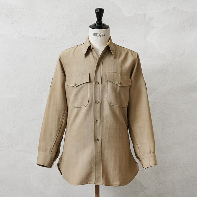 ★割引中15％OFF★実物 USED 米軍 ヴィンテージ 50’s USMC ロングスリーブ オフィサーシャツ【キャンペーン対象外】【I】