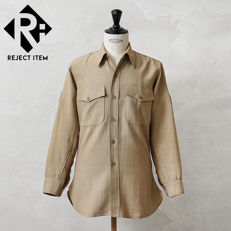 リジェクト 訳あり品 実物 USED 米軍 ヴィンテージ 50’s USMC ロングスリーブ オフィサーシャツ【キャンペーン対象外】【I】