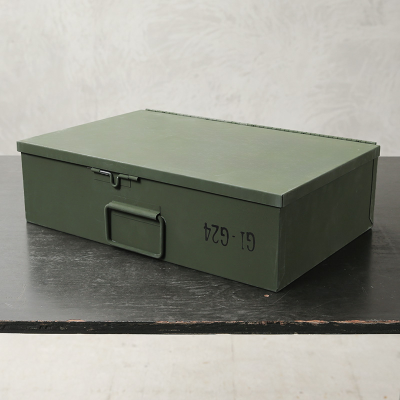 実物 新品 デッドストック 米軍 1970～1980’s ヴィンテージ 真鍮製 ランドリーピン ケース GREEN【キャンペーン対象外】【I】