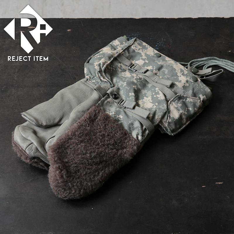 リジェクト 訳あり品 実物 USED 米軍 EXTREME COLD WEATHER ミトングローブ ライナーセット ACU（UCP）【キャンペーン対象外】【I】ミリタリー