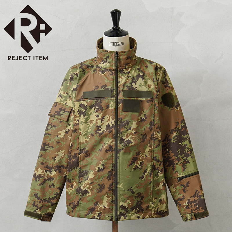 リジェクト 訳あり 実物 新品 デッドストック イタリア軍 M.M. ソフトシェルジャケット ベジタトカモ【キャンペーン対象外】【I】