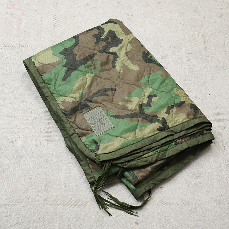 実物 USED 米軍 ポンチョライナー ウッドランド迷彩【キャンペーン対象外】【I】