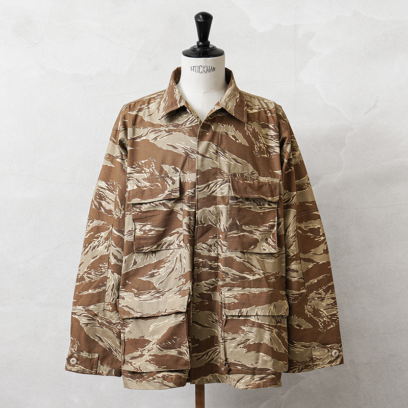 MADE IN USA 新品 LADIGA SPORTSWEAR社製 米軍 BDU ジャケット デザートタイガーストライプ【キャンペーン対象外】【I】ミリタリー