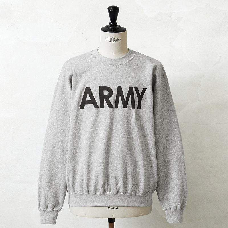 新品 GILDAN製 ギルダン U.S. ARMY クルーネック スウェットシャツ SPORT GRAY【キャンペーン対象外】【I】