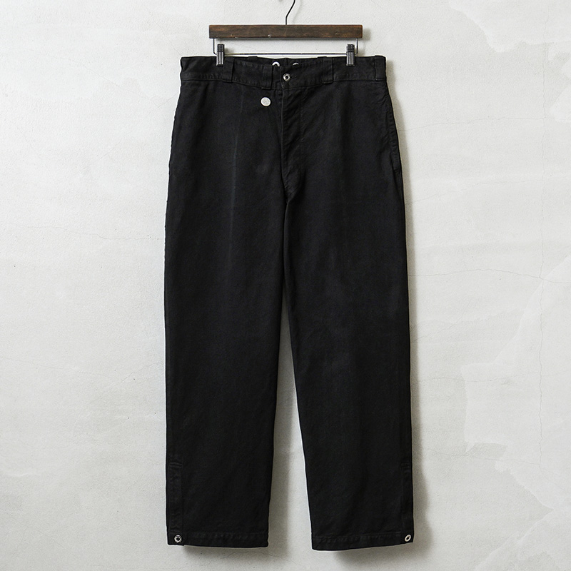 実物 USED スイス軍 1950年代 前期型 SOLID MODEL ヴィンテージ デニム ユーティリティパンツ BLACK染め【キャンペーン対象外】【I】