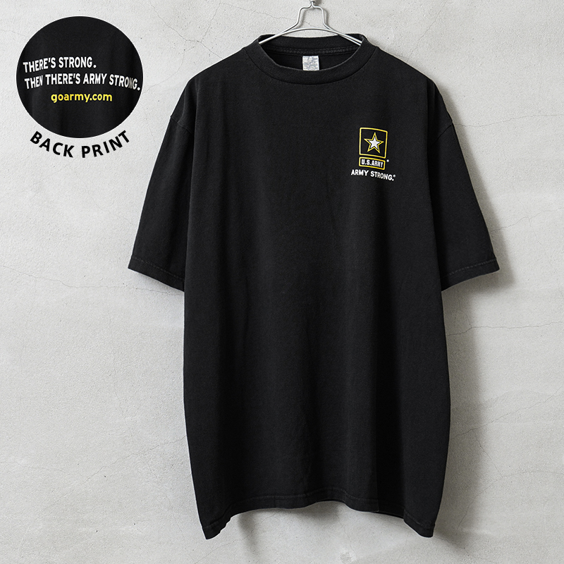 USED 米軍 U.S.ARMY オフィシャルライセンス リクルーティング バックプリント Tシャツ THERE’S STRONG. #8【キャンペーン対象外】【I】