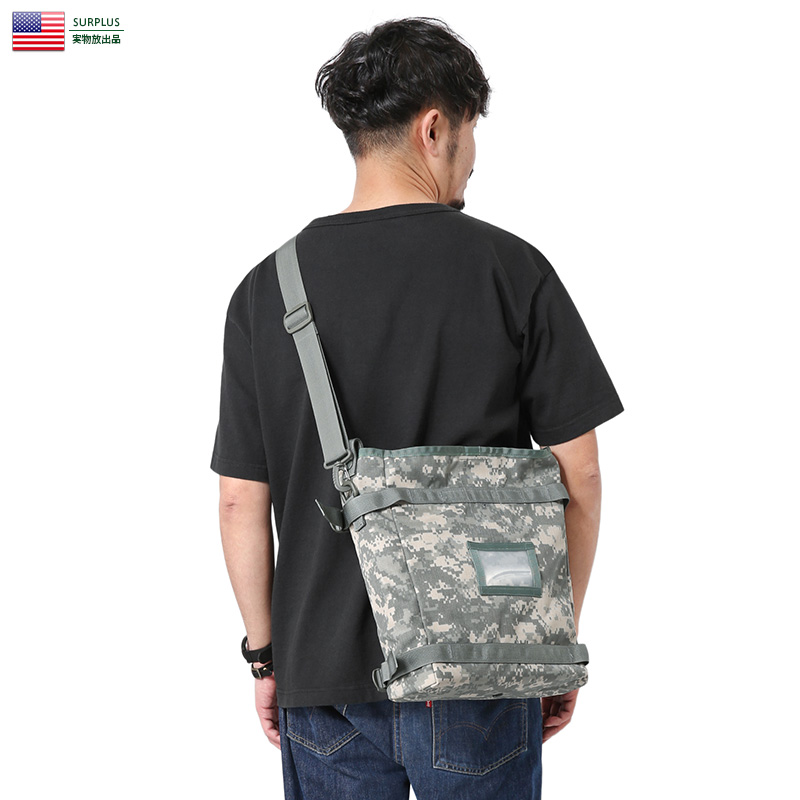 実物 新品 米軍 MOLLE II RADIO ショルダーバッグ ACU【キャンペーン対象外】【T】ミリタリー