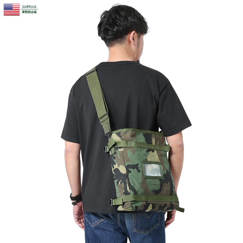 実物 新品 米軍 MOLLE II RADIO バッグ WOODLAND【キャンペーン対象外】【T】ミリタリー