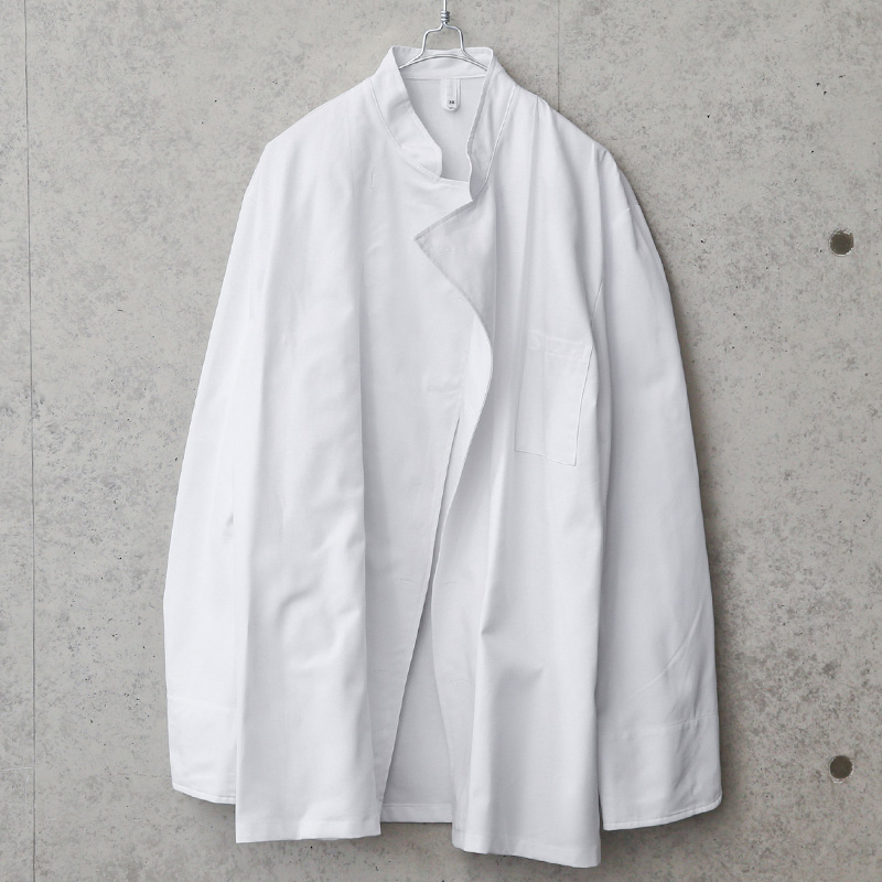 ★カートで割引対象品★LEIBER社製 ホワイト ボタンレス シェフジャケット 長袖【I】