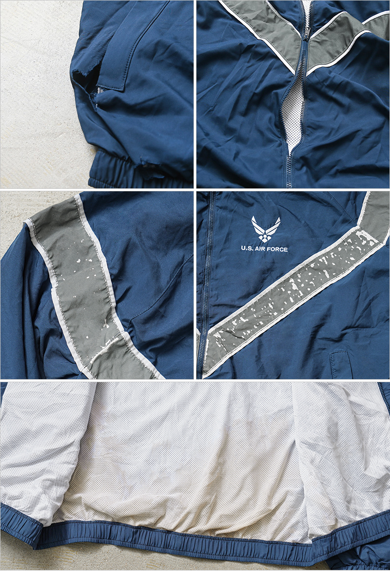 (4444)USAF．トレーニングジャケットPTU　米軍実物放出品　ユーズド 4444)USAF．トレーニングジャケットPTU 米軍実物放出品 ユーズド