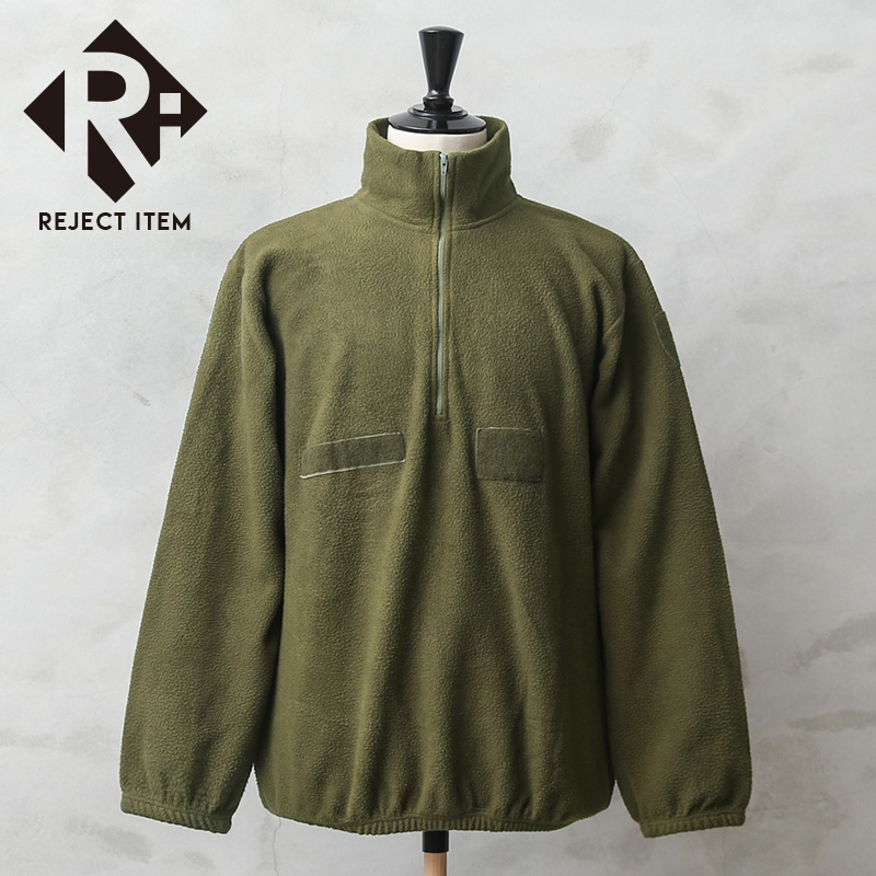 リジェクト 訳あり品 実物 USED イタリア軍 1/4 ZIP フリース プルオーバー【キャンペーン対象外】【I】 ミリタリー