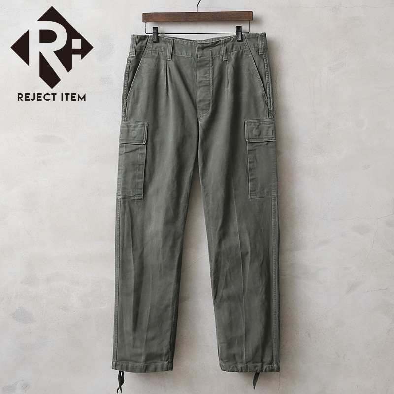 リジェクト 訳あり品 希少 実物 USED ドイツ軍 モールスキン カーゴパンツ【キャンペーン対象外】【I】 ミリタリー
