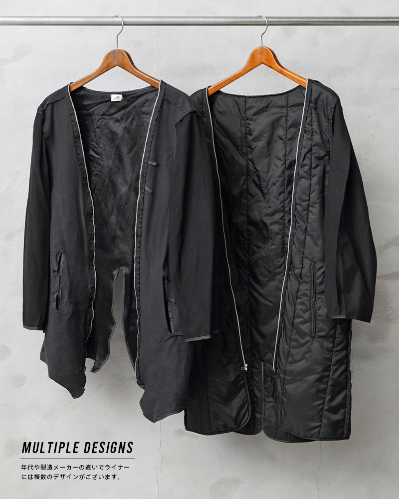 Raw+ カシミヤライナー付きニューゴートレザーコート ブラック×グレー Raw+ - Raw+ カシミヤライナー付きニューゴートレザーコート