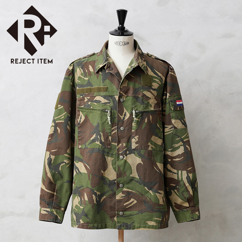 リジェクト 訳あり品 実物 USED オランダ軍 フィールドジャケット DPMカモ【キャンペーン対象外】【I】 ミリタリー