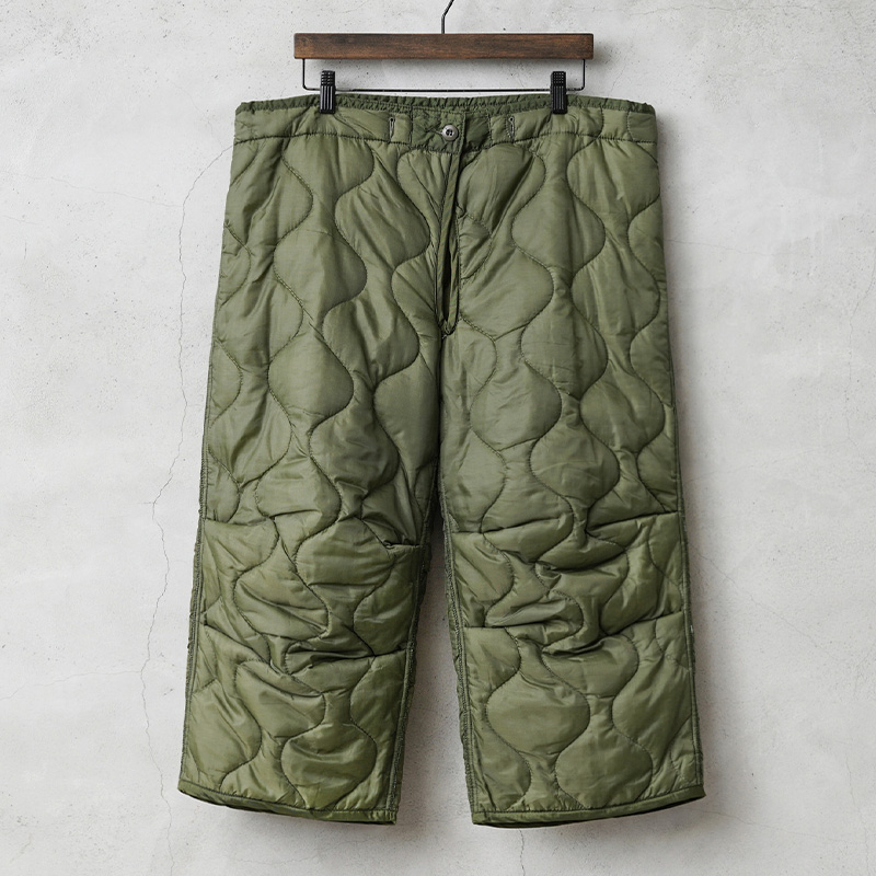 実物 新品 デッドストック 米軍 M-65 フィールドパンツ キルティング ライナー ノンリップ【キャンペーン対象外】【I】ミリタリー