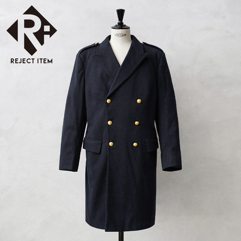リジェクト 訳あり品 実物 新品 デッドストック スウェーデン軍 DOUBLE BREASTED ウール ロングコート【キャンペーン対象外】【I】 ミリタリー