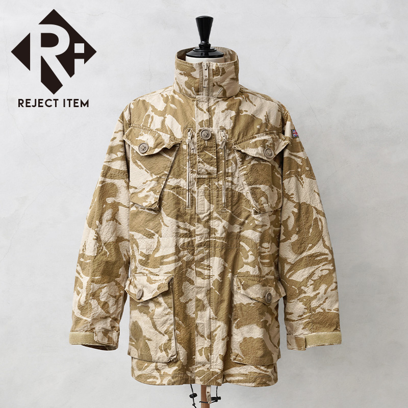 リジェクト 訳あり品 実物 USED イギリス軍 CS95 リップストップ スモックジャケット デザートDPMカモ【キャンペーン対象外】【I】 ミリタリー