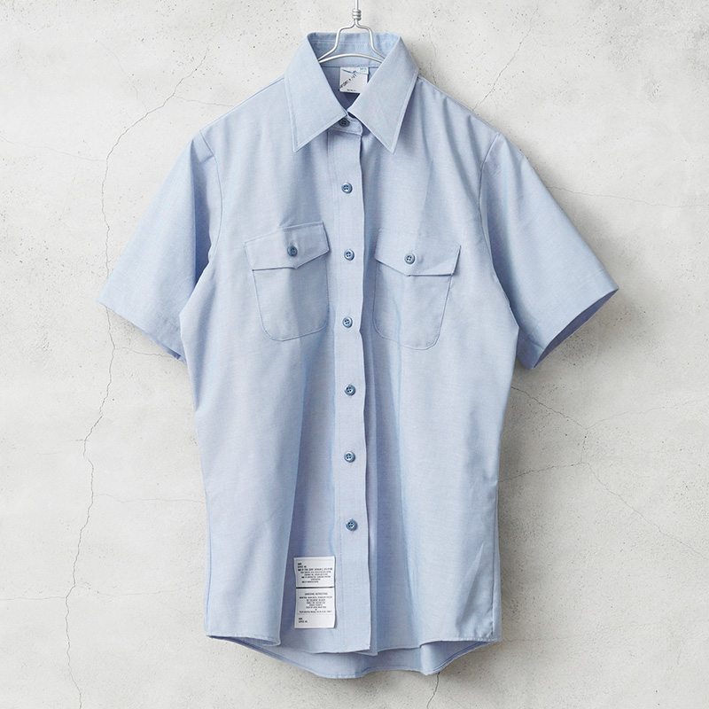 実物 新品 デッドストック 米軍 レディース U.S.NAVY S/S シャンブレーシャツ【キャンペーン対象外】【I】ミリタリー