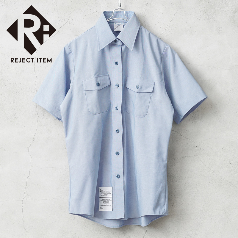 リジェクト 訳あり品 実物 新品 デッドストック 米軍 レディース U.S.NAVY S/S シャンブレーシャツ【キャンペーン対象外】【I】 ミリタリー