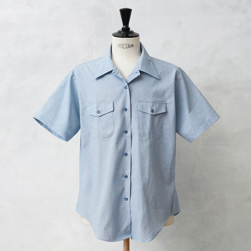 最新入荷 新品 デッドストック シャンブレー S/S SEAFARER U.S.NAVY 米軍 トップス