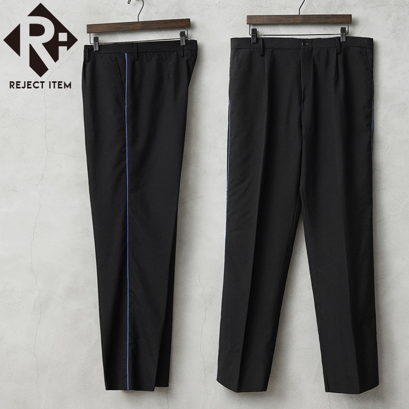 リジェクト 訳あり品 実物 新品 デッドストック イタリア軍 AIR FORCE ブルー サイドライン DRESS トラウザーズ #4 / PURE WOOL【キャンペーン対象外】【I】 ミリタリー