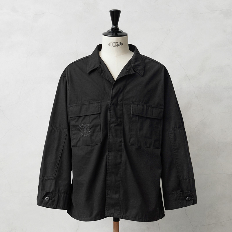 実物 新品 デッドストック 米軍 COAST GUARD（沿岸警備隊）ODU オペレーション ジャケット DEEP BLACK染め / USCG【キャンペーン対象外】【I】ミリタリー