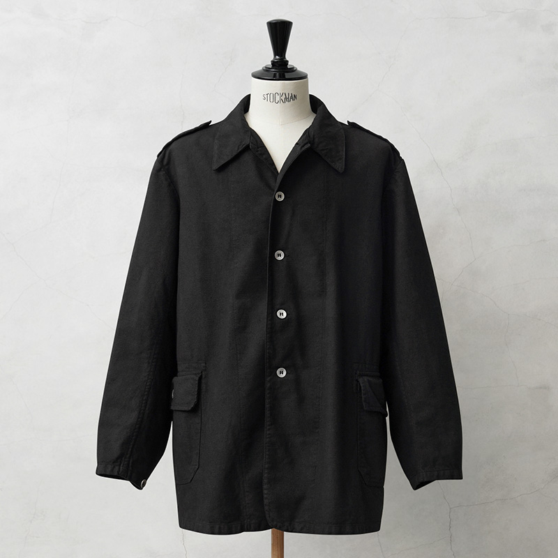 ★割引中15％OFF★実物 USED スウェーデン軍 M-39 ユーティリティー ワークジャケット BLACK染め【キャンペーン対象外】【I】ミリタリー