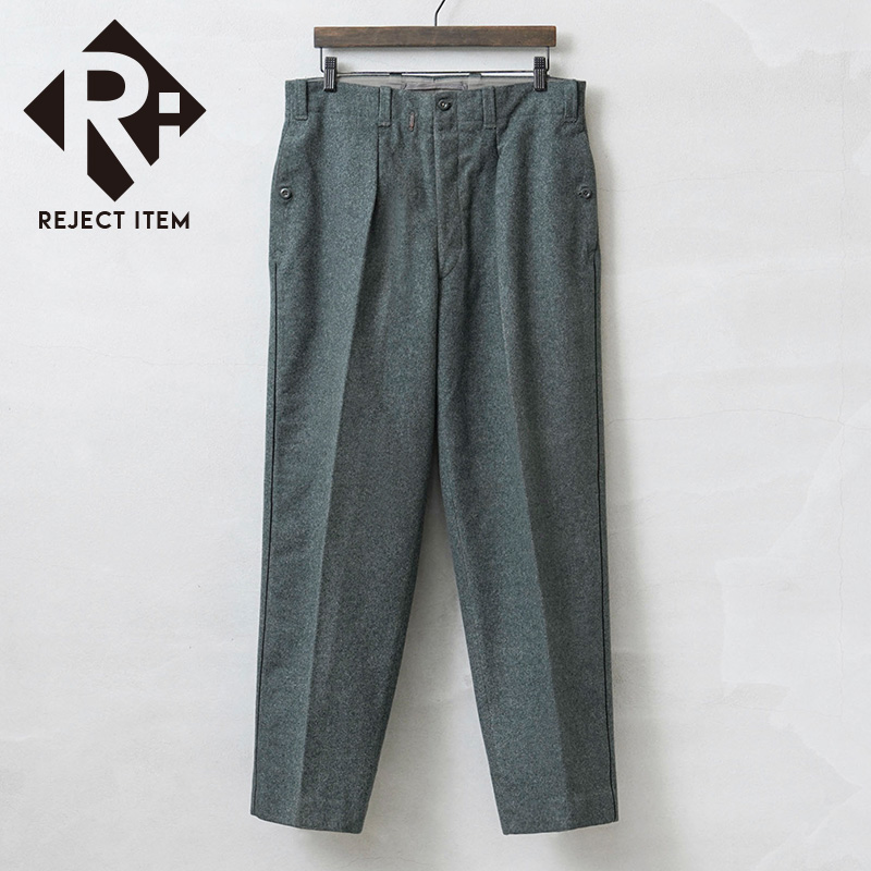 リジェクト 訳あり品 実物 USED スイス軍 1950～60’s サイドライン ウールパンツ 3ポケット【キャンペーン対象外】【I】 ミリタリー