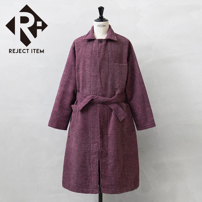 リジェクト 訳あり品 実物 USED ルーマニア軍 メルトンローブ ウールコート REDDISH COLORS PATTERN【B】【キャンペーン対象外】【I】 ミリタリー