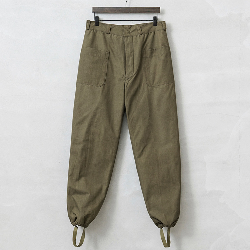 実物 新品 デッドストック ルーマニア軍 コールドウェザー ブランケットライニング パンツ 裾ゴム仕様【キャンペーン対象外】【I】ミリタリー