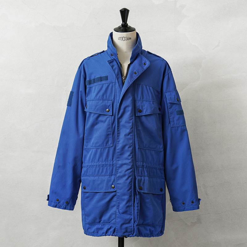 実物 USED オランダ軍 CIVIL DEFENSE フィールドジャケット ROYAL BLUE【キャンペーン対象外】【I】ミリタリー