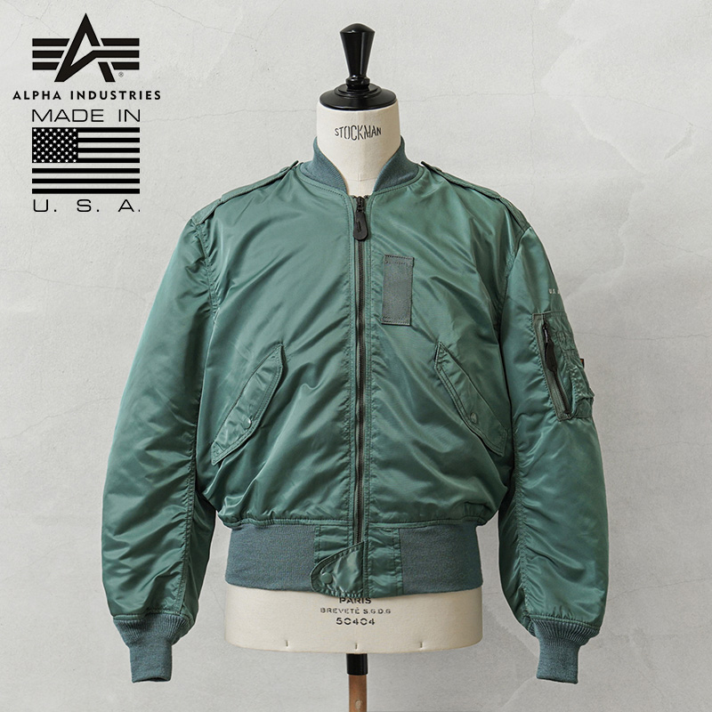 ALPHA アルファ デッドストック MADE IN USA L-2B フライトジャケット SAGE / VINTAGE SERIES【キャンペーン対象外】【I】