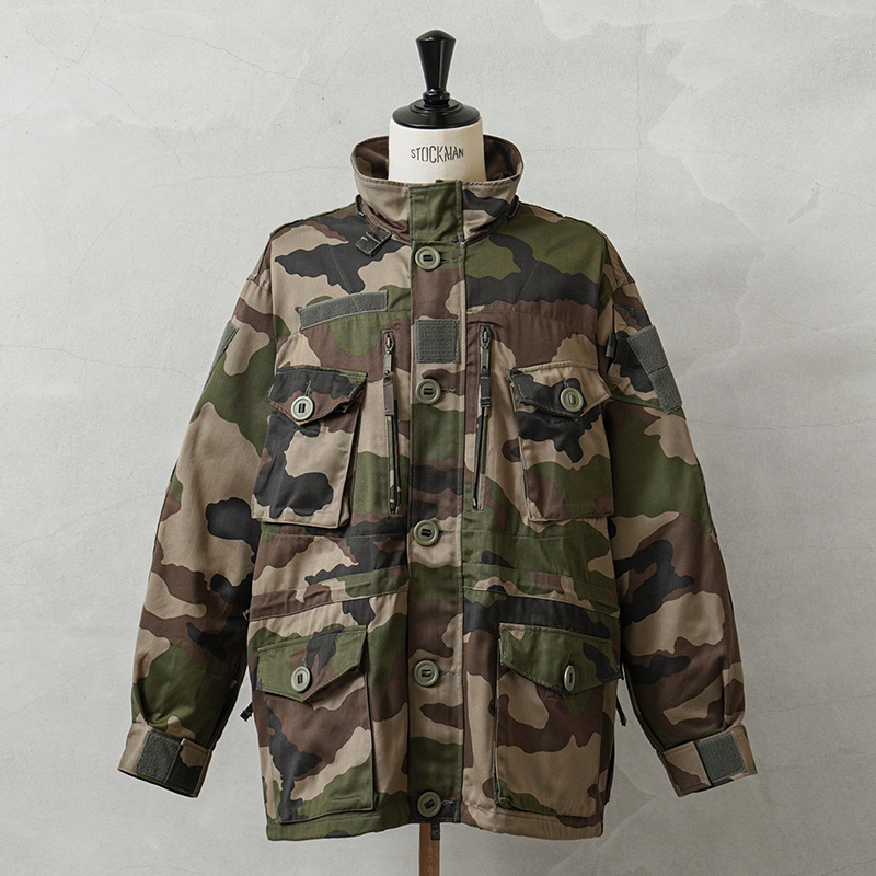 実物 新品 デッドストック フランス軍 FELIN T3 HBT＆ノンリップ コンバットジャケット CCEカモ【キャンペーン対象外】【I】ミリタリー