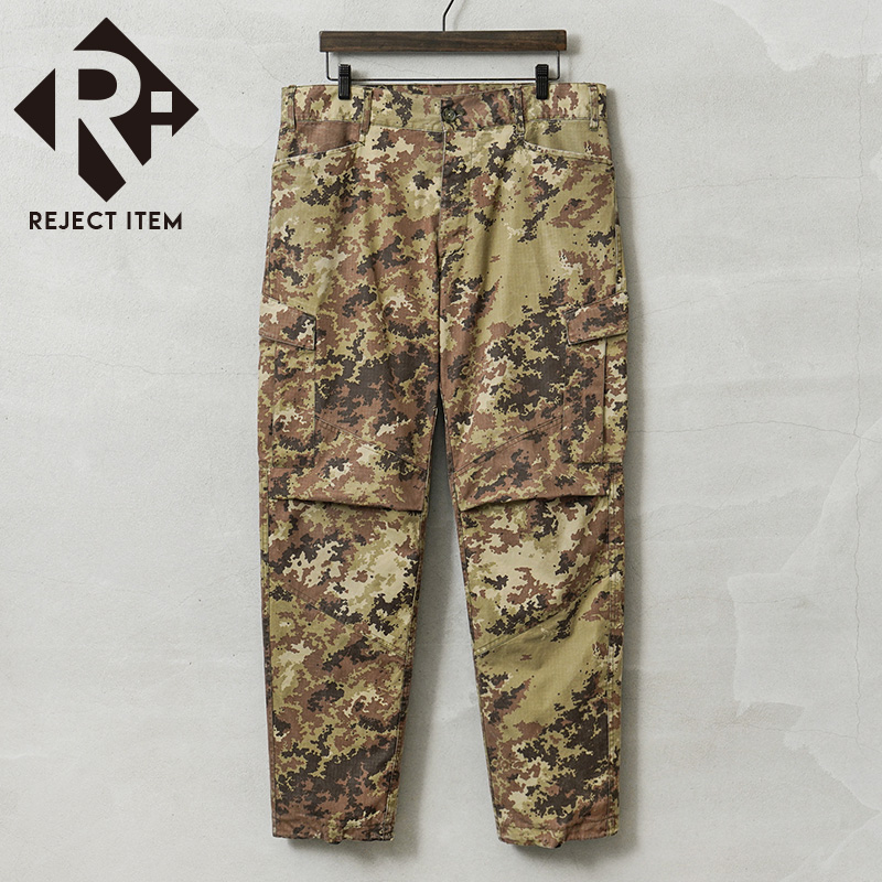 リジェクト 訳あり 実物 USED イタリア軍 リップストップ コンバットパンツ ベジタトカモ TYPE 1 / カーゴパンツ【キャンペーン対象外】【I】 ミリタリー