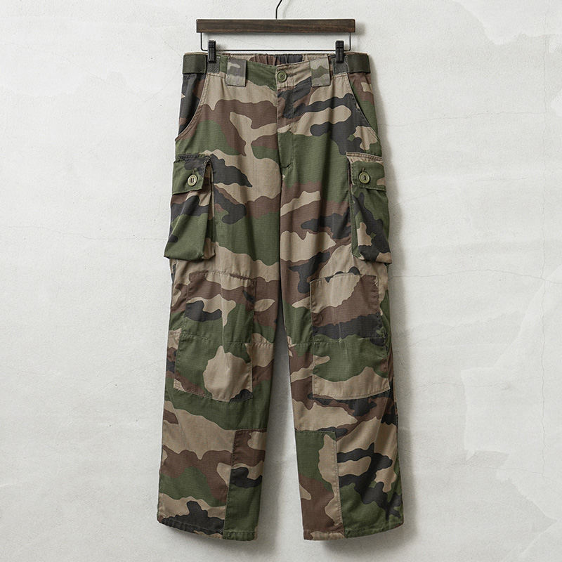 実物 USED フランス軍 FELIN T4 S2 リップストップ コンバット カーゴパンツ CCEカモ【キャンペーン対象外】【I】 ミリタリー