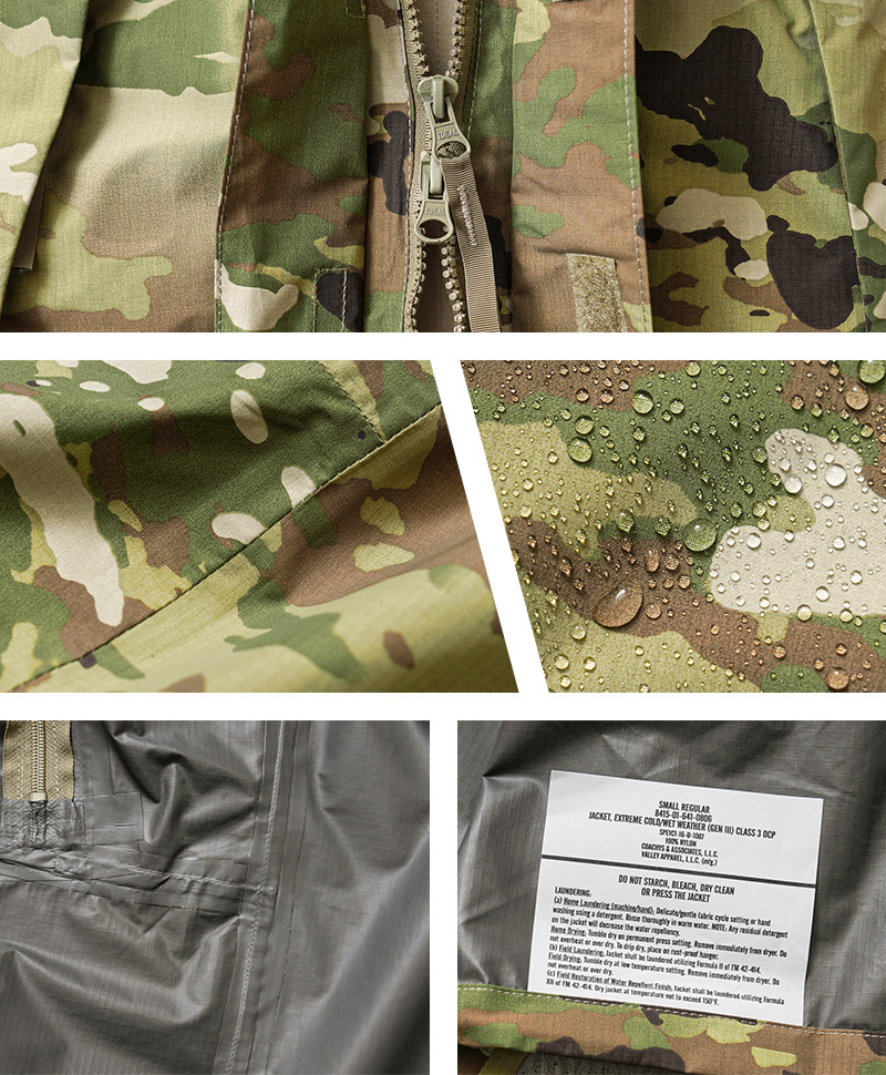 NOS 米軍実物スコーピオンW2 ecwacs level6 OCPゴアテックス 実物 新品 デッドストック 米軍 ECWCS GEN3 LEVEL6 GORE-TEX