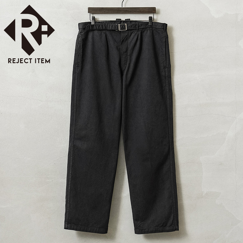 リジェクト 訳あり品 実物 新品 デッドストック ドイツ軍 BW コットン ワークパンツ BLACK染め【キャンペーン対象外】【I】