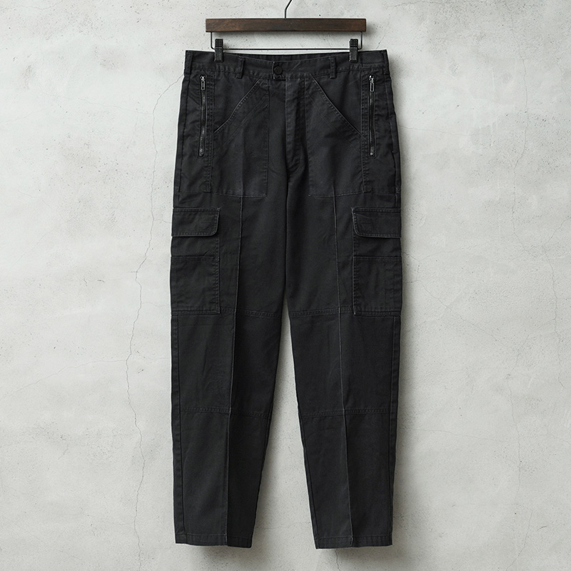 実物 USED イギリス警察 カーゴトラウザー ブラック ウエストゴムなし / カーゴパンツ【キャンペーン対象外】【I】 ミリタリー