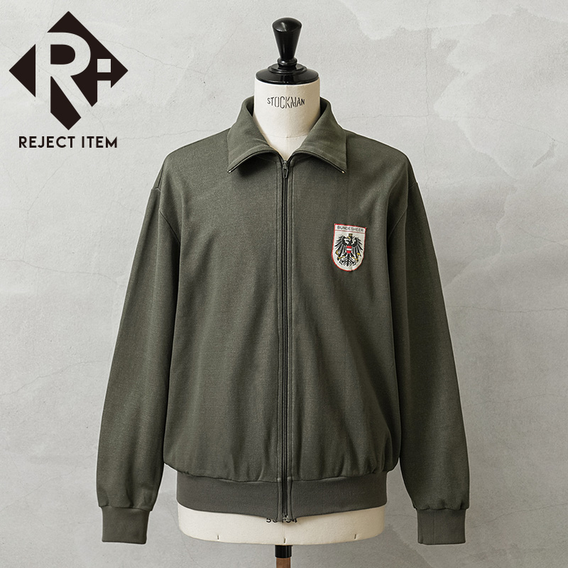 リジェクト 訳あり品 実物 USED オーストリア軍 トレーニングジャケット WHITEパッチ セットインスリーブ【キャンペーン対象外】【I】