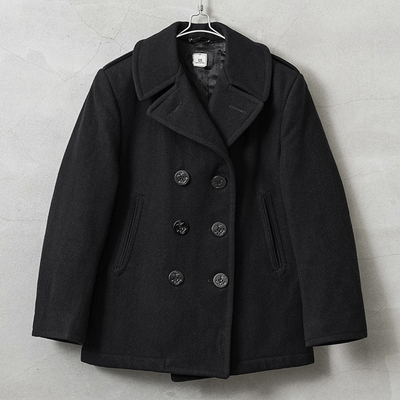 実物 USED 米軍 レディース U.S.NAVY ウール ピーコート BLACK / Pコート PEA COAT【キャンペーン対象外】【I】ミリタリー