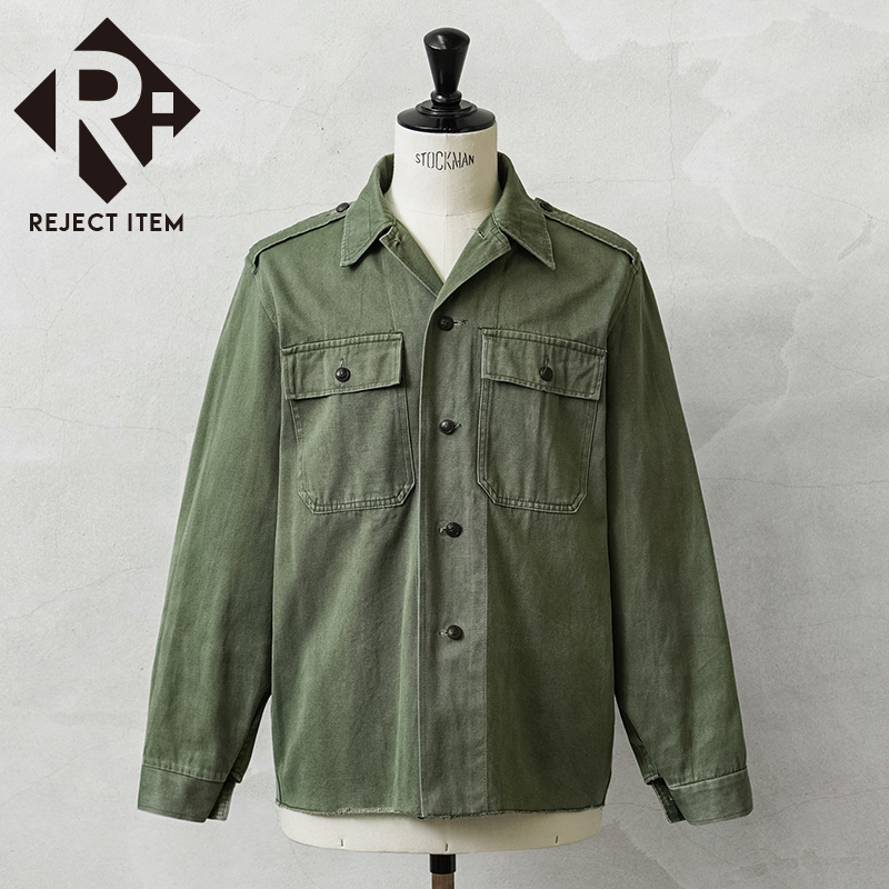 リジェクト 訳あり品 実物 USED ハンガリー軍 フィールド シャツ ジャケット 裾未処理【キャンペーン対象外】【I】ミリタリー