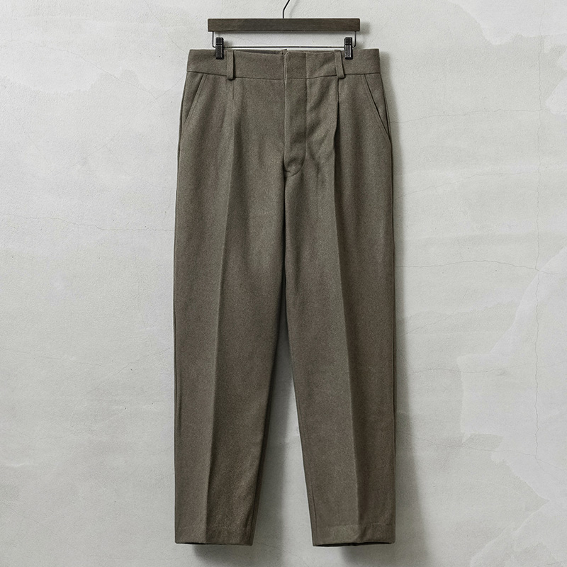 実物 新品 デッドストック イタリア軍 ウール トラウザーズ OLIVE【キャンペーン対象外】【I】ミリタリー