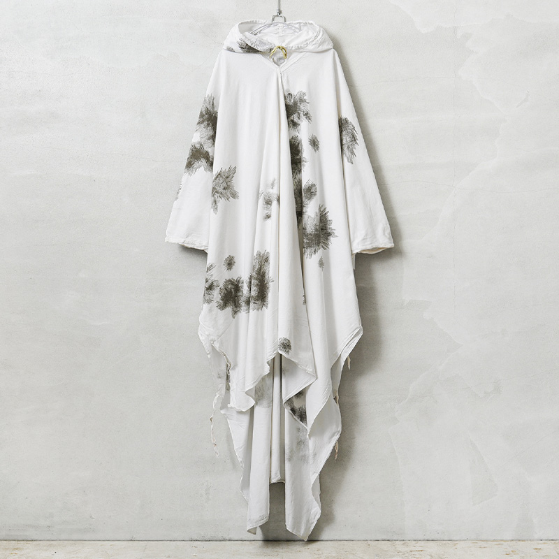 実物 USED ドイツ軍 スノーカモ ポンチョ【キャンペーン対象外】【I】ミリタリー