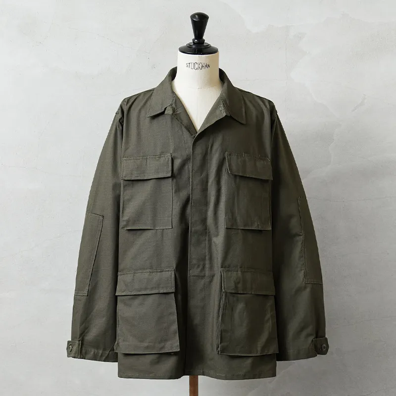 MADE IN USA 新品 米軍 デッドストック BDU ジャケット オリーブ系 中期型タイプ ウエストアジャスターあり【キャンペーン対象外】【I】