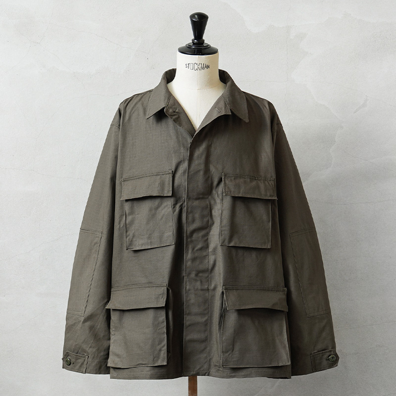 MADE IN USA 新品 米軍 デッドストック BDU ジャケット ブラウン系 中期型タイプ ウエストアジャスターあり【キャンペーン対象外】【I】