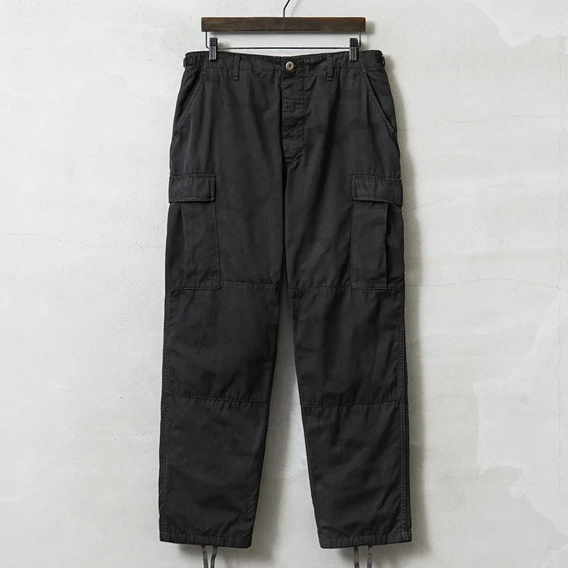 実物 USED 米軍 DCU カーゴパンツ 3カラーデザート リップストップ BLACK染め【キャンペーン対象外】【I】